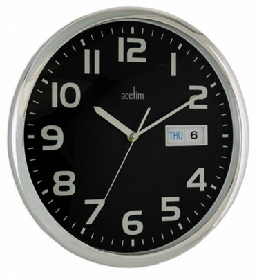 Acctim 21023 Supervisor Wall ClockBlack from B&Q