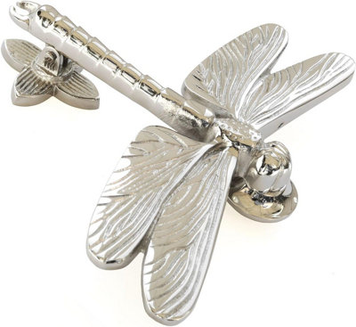 Castelion Nickel Dragonfly Door Knocker from B&Q