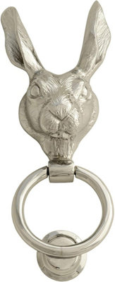 Castelion Nickel Country Hare Door Knocker from B&Q