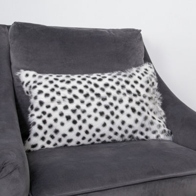 Native Natural Genuine Goatskin CushionFilled from B&Q