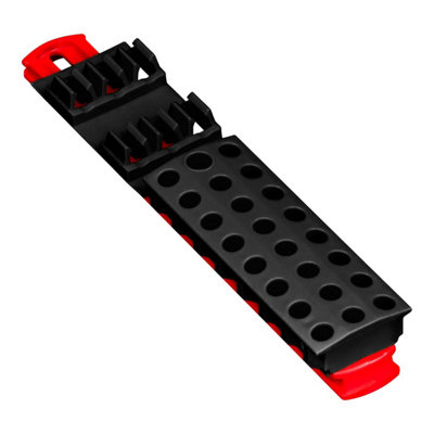 Ernst Manufacturing Ernst Bit Buddy 30 Tool Magnetic Screwdriver Bit Storage Organiser Black/red 5750 from B&Q
