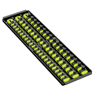 Ernst Manufacturing Ernst 8460Hv Socket Boss Storage Organiser Rail 3-Rail Twist Lock 18" Hi-Viz from B&Q