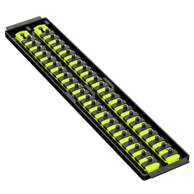 Ernst Manufacturing Ernst 8461Hv 1/4" Socket Boss Storage Organiser Rail 2-Rail Twist Lock 18" Hi-Viz from B&Q