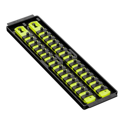 Ernst Manufacturing Ernst 8467Hv 1/4" Socket Boss Storage Organiser Rail 2-Rail Twist Lock 13" Hi-Viz from B&Q