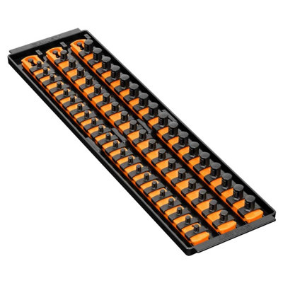 Ernst Manufacturing Ernst 8482 3-Rail Socket Boss Storage Organiser Rail Twist Lock 18" Orange from B&Q