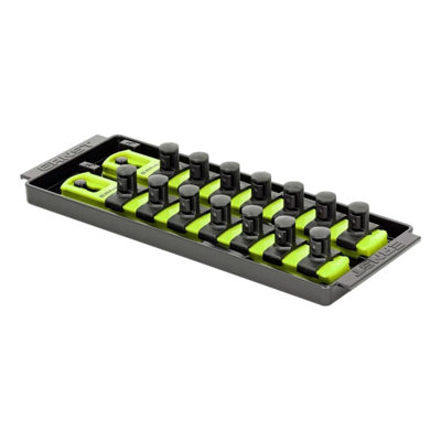 Ernst 8563Hv 1/2" Socket Boss 2-Rail Twist-Lock 8" Hi-Viz Organiser from B&Q