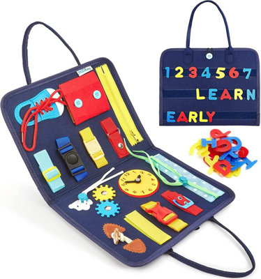 Dyzi Montessori Busy Toddlers Educational Learning Toy Fine Motor Skills Activities