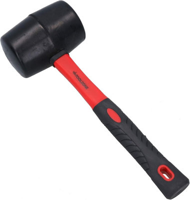  - Toolzone 32Oz Rubber Mallet Fibre Handle Red And Black