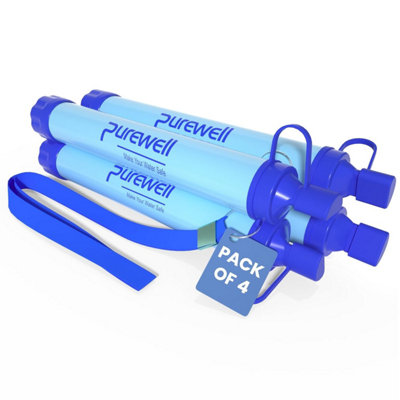 Purewell Outdoor Water Filter0.01 M -Fine Removes 99.99% Of Bacteria & Heavy Metals 1500 L Capacity Portable Drinking With from B&Q