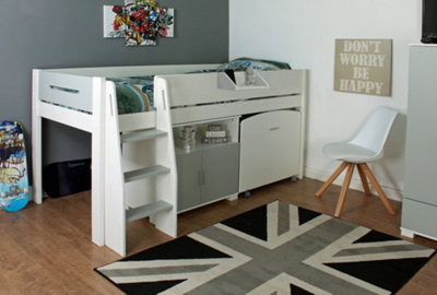 Kids Avenue Urban Grey Midsleeper 2 from B&Q