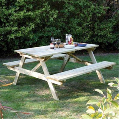 Cheshire 4Ft Deluxe Picnic Garden Table from B&Q