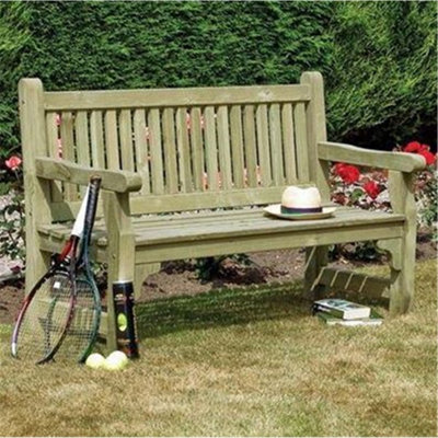 Cheshire 5Ft Deluxe Softwood Garden Bench from B&Q