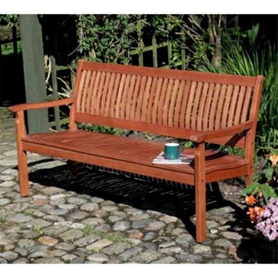 Cheshire 3 Seater 1.5M Wooden Garden Bench from B&Q