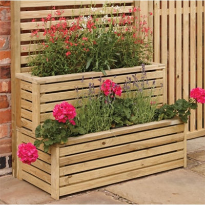 Cheshire Pressure Treated Tier Garden Planter (3Ft X 1.5Ft) from B&Q