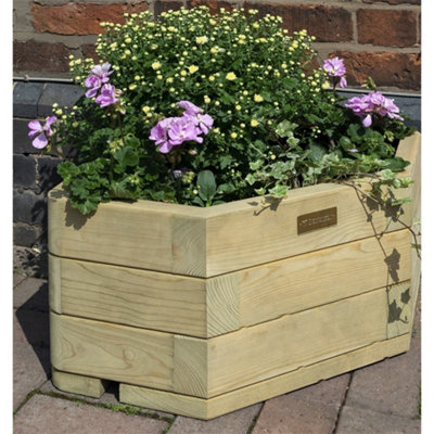 Cheshire Pressure Treated Corner Garden Planter (1.5Ft X 1.5Ft) from B&Q