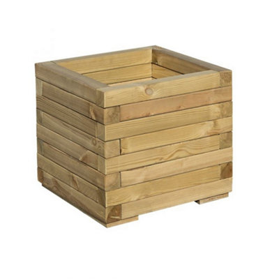 Cheshire Pressure Treated Square Garden Planter (1.3Ft X 1.3Ft) from B&Q