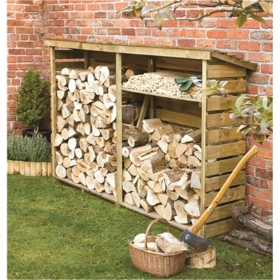 Cheshire Deluxe Large Log Store (7.5Ft X 1.83Ft) from B&Q