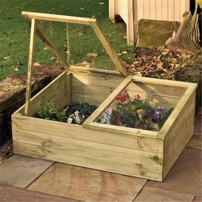 Cheshire Deluxe Timber Cold Frame 3'4" X 2'7" from B&Q