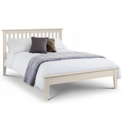 Ashfield Premium Timeless Stone White Bed FrameKing 5Ft (150Cm) from B&Q