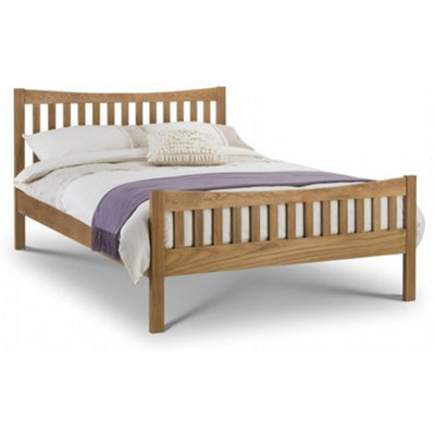 Ashfield Curved Oak Bed FrameDouble 4Ft 6" (135Cm) from B&Q