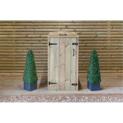 iLikeStores Redwood Pressure Treated Wheelie Bin StoreSingle (180L) from B&Q