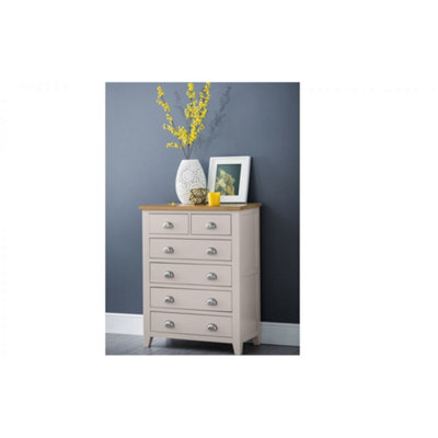 Ashfield Premier Surf White 5 Drawer Tall Chest from B&Q