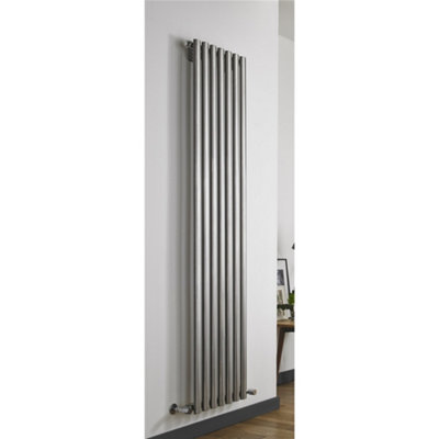 B&Q -  1800mm (H) X 560mm (W)Stainless Vertical Radiator (Paris)Single Panel(1.8M X 0.56M)Depth 63mm