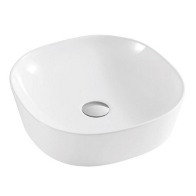 Clifton Premium Oval Countertop Basin 400mmWhite from B&Q