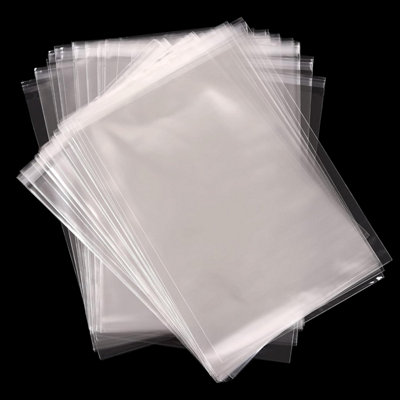 A 4 Clear Self-Adhesive Bags 100 Pack22 X 30 Cm Self Sealing Cellophane Display Bag / Sealable Food SafeA 4 Cello Opp For from B&Q