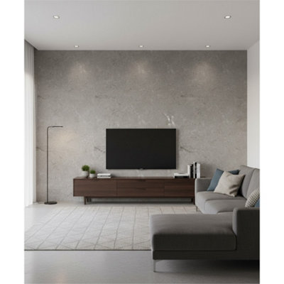 Marlborough Opalus Marble Grey Matt Porcelain Tile (60 Pack20 Box21.4M2 )Tv RoomFloor & Wall TileBased By Turkish Silver Marble from B&Q