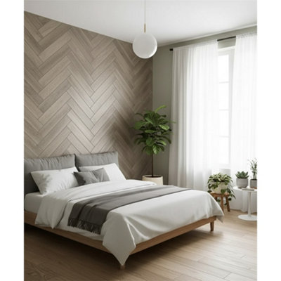 Marlborough Premium Oak Matt Porcelain Wood Effect Floor Tile (45 Pack5 Box6.1M2 Coverage)Bedroom- Inspired By Latin America from B&Q