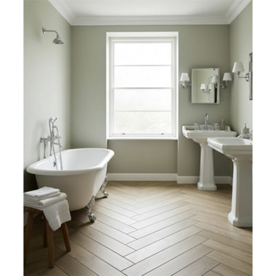Marlborough Premium Oak Matt Porcelain Wood Effect Floor Tile (180 Pack20 Box24.4M2 Coverage)Bathroom F- Inspired By Latin America from B&Q