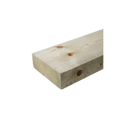 B&Q - Marlborough75mm (T) X 225mm (W) Reg Treated Carcassing C16/24 (Finish 70X220mm)2400mm LengthBundle Of 10