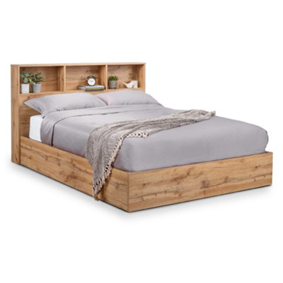 Oakham Alder Ottoman Storage BedLight Oak Single (90Cm) from B&Q