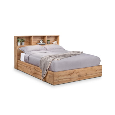 Oakham Alder Ottoman Storage BedLight Oak King (150Cm) from B&Q