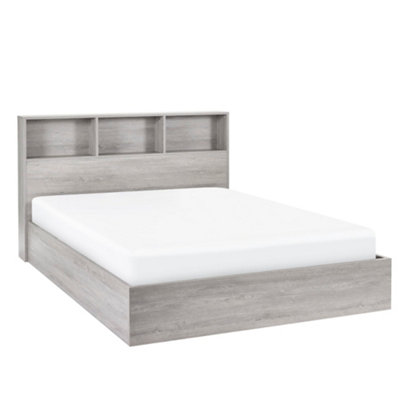 B&Q -  Alder Ottoman Storage BedGrey Oak King (150Cm)