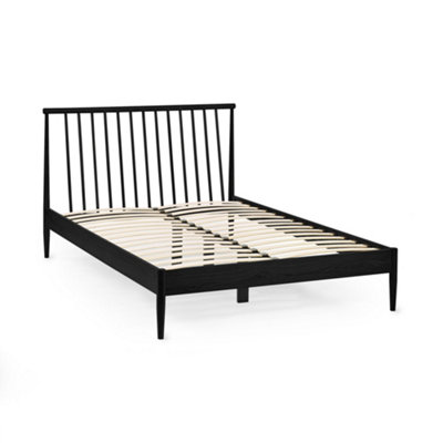 Oakham Magnolia Black Spindle  Bed Frame King (150Cm) from B&Q