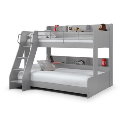 Oakham Walnut Triple Sleeper Light Grey Single (90Cm) from B&Q
