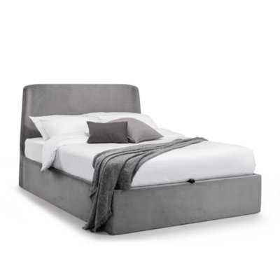 Oakham Nectarine Ottoman Storage BedGrey Double (135Cm) from B&Q