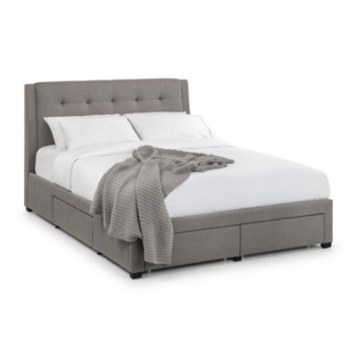 Oakham Pear 4 Drawer Bed Grey Superking (180Cm) (150Cm) from B&Q
