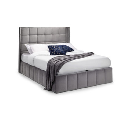 Oakham Tamarack Ottoman Storage BedLight Grey Double (135Cm) from B&Q