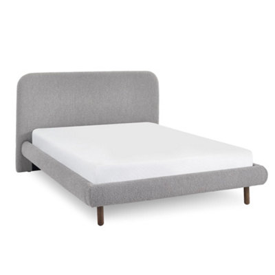 Oakham Valley BedGrey Boucle Double (135Cm) from B&Q