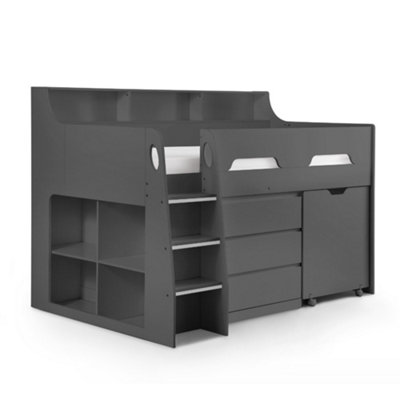 Oakham Lake Midsleeper Anthracite Single (90Cm) from B&Q