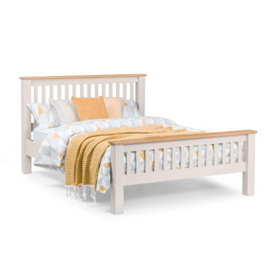 Oakham Slatewood High Footend Bed Double (135Cm) from B&Q