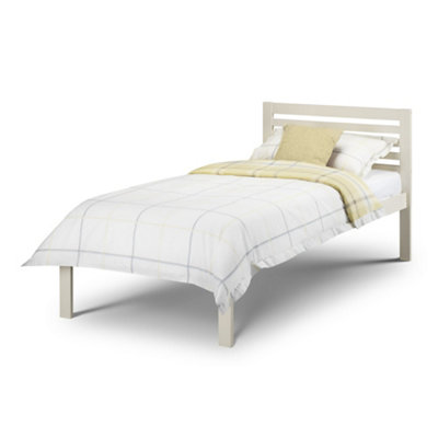Oakham Oasis Bed Stone White Single (90Cm) from B&Q