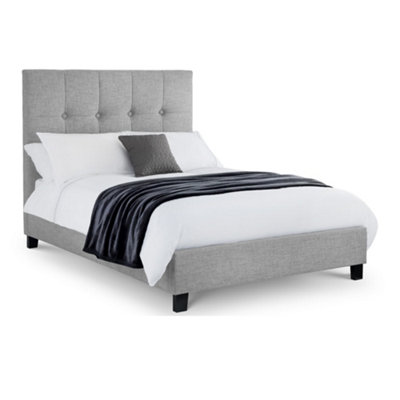 Oakham Cascade High Headboard BedLight Grey Superking (180Cm) (150Cm) from B&Q