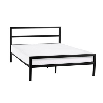 B&Q -  Lagoon Metal BedSatin Black Double (135Cm)