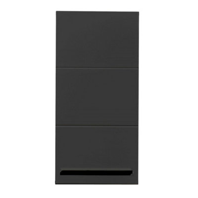 Oakham Premium Summit Black Wall Cabinet from B&Q