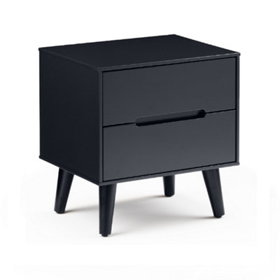 Oakham Premium Elara 2 Drawer Anthracite Bedside Unit from B&Q