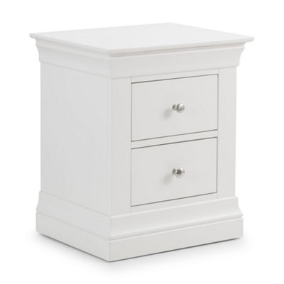 Oakham Premium Ardena 2 Drawer Surf White Bedside Unit from B&Q